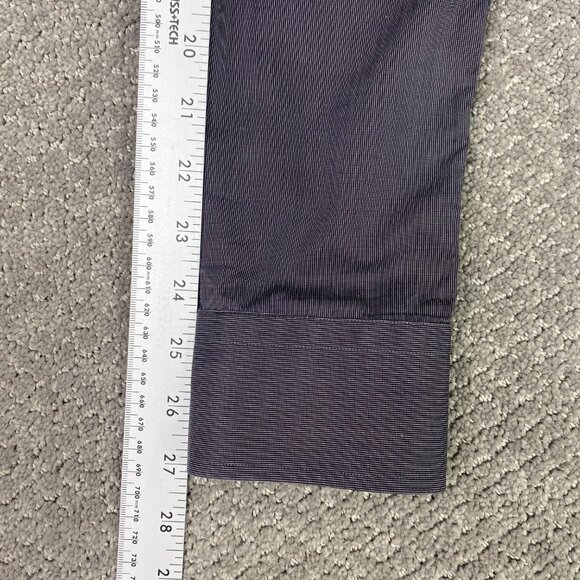 Eton Slim Fit Shirt Men's 41 16 Gray Cotton Button Up Down Stripes Spread collar - Picture 11 of 11